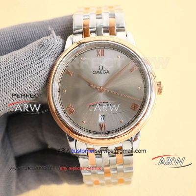 Replica Omega De Ville Rose Gold Two-tone Citizen Movement Men's Watch 